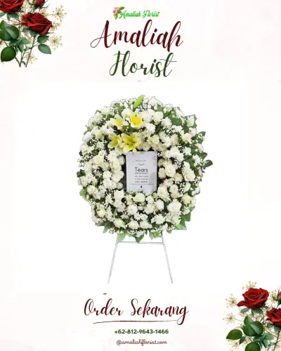 Krans Bunga Duka Cita di Wonoagung